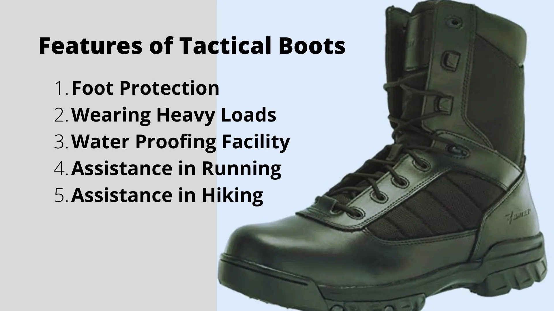 Features of Tactical Boots
