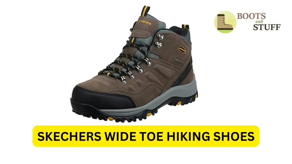 SKECHERS WIDE TOE HIKING SHOES Side View