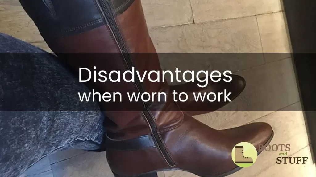 They have the following disadvantages when worn to work: