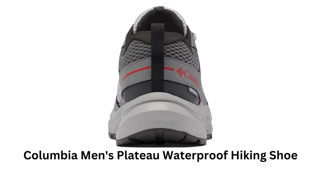 Columbia Men's Plateau Waterproof Hiking Shoe Back View Image