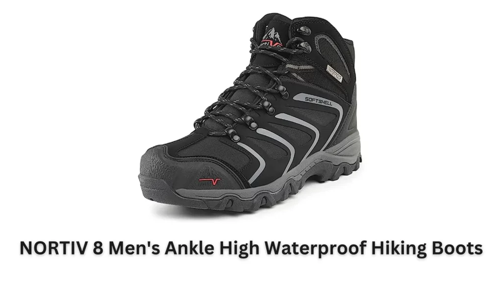 NORTIV 8 Men's Ankle High Waterproof Hiking Boot Front View Image